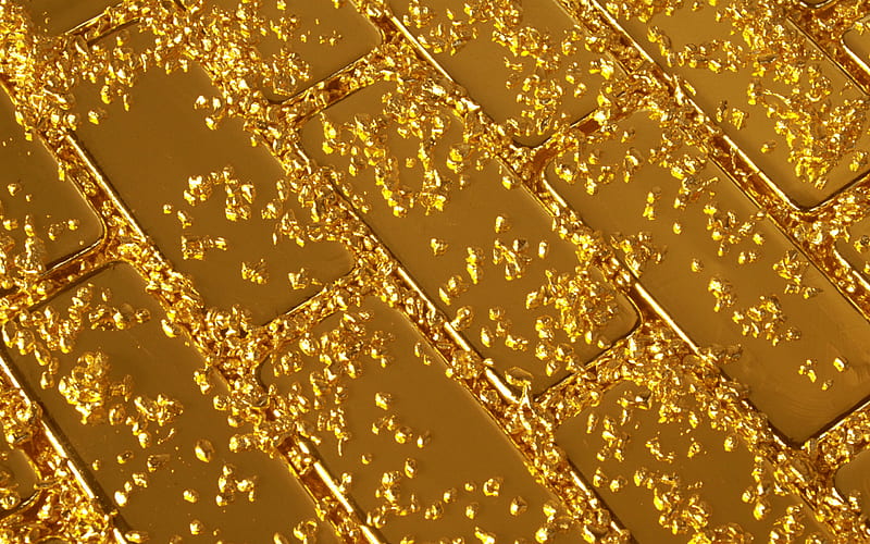 golden texture, gold bars, gold metal texture, golden background, HD wallpaper