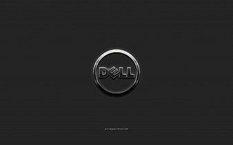 Dell, black silk background, Dell logo, emblem, HD wallpaper | Peakpx