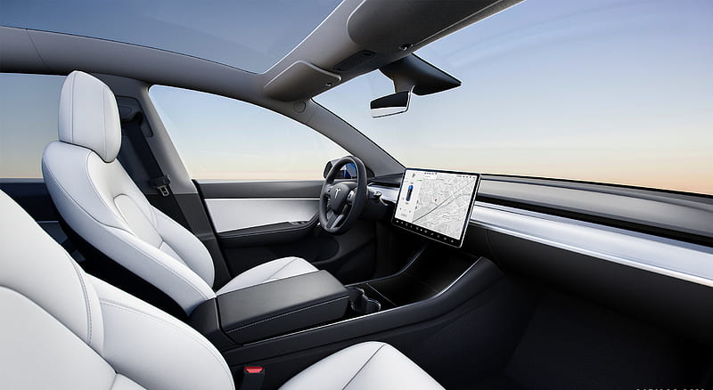 2021 Tesla Model Y - Interior , car, HD wallpaper