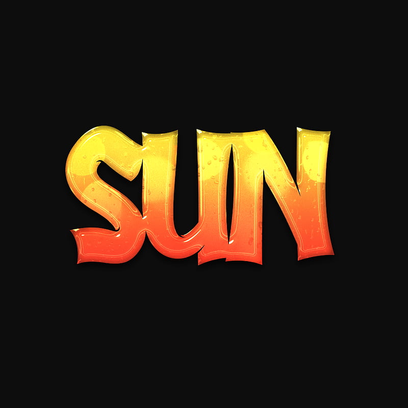 Sun, graphic design, simple background, black background, HD phone wallpaper