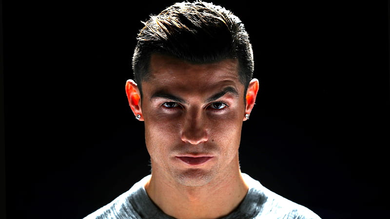 Cristiano Ronaldo CR7 In Black Background Cristiano Ronaldo, HD wallpaper