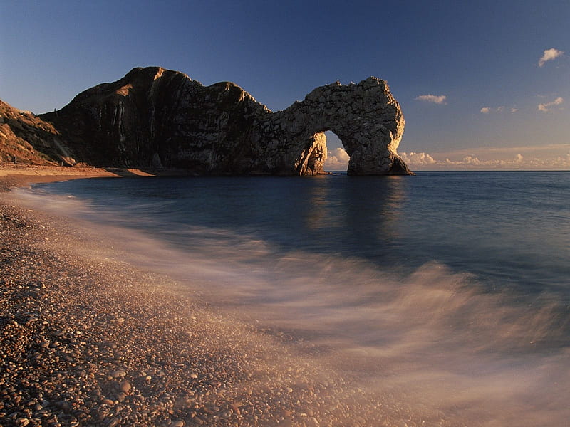 arch coast stones wave-Landscape, HD wallpaper