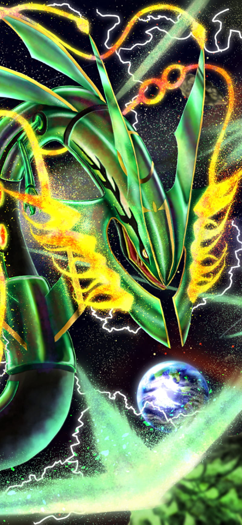 Shiny mega rayquaza HD wallpapers