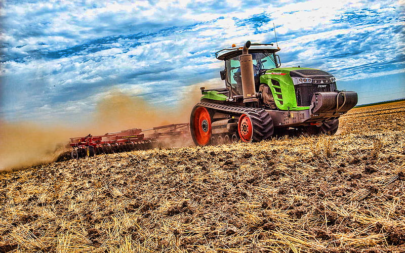 Fendt 1100 MT, R, 2020 tractors, plowing field, agricultural machinery, tractor in the field, agriculture, Fendt, HD wallpaper