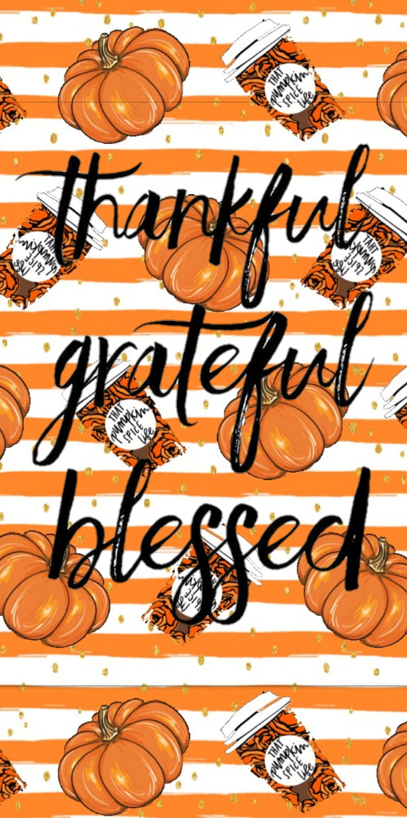 Grateful, cute, girly, november, pumpkin spice, quotes, thanksgiving, HD phone  wallpaper | Peakpx