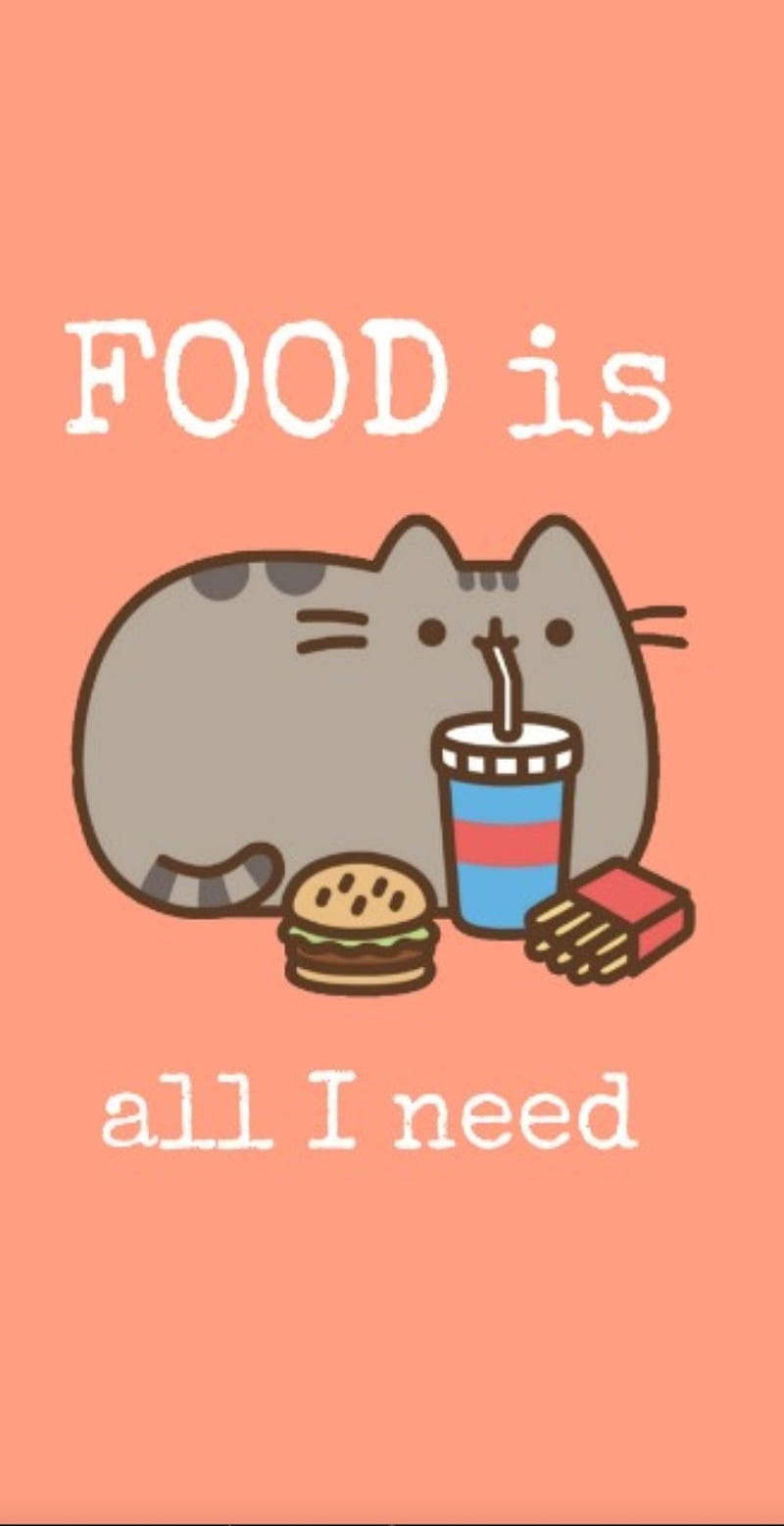Cat and Food, cat, eat, fat, food, funny, HD phone wallpaper