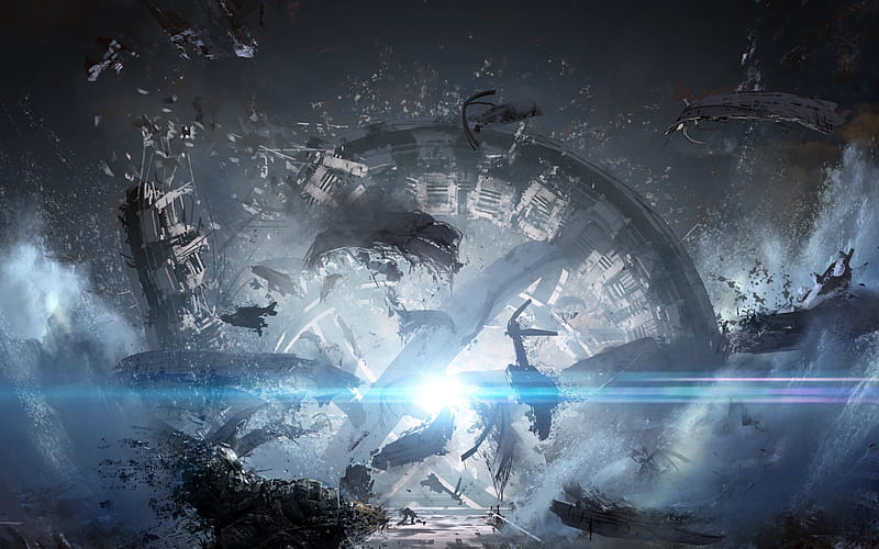 Titanfall 2, 2016, gameplay, explosion, HD wallpaper