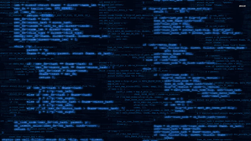 / programming language, web development, code, programming, computer, blue, blue background, blurred, glowing, Code Programmer, HD wallpaper