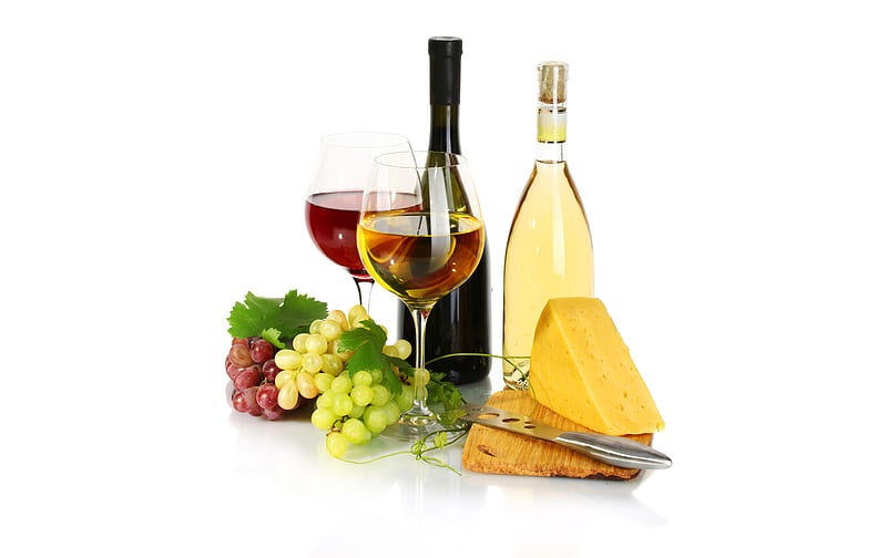 *** Wine...cheese and grapes ***, grapes, food, wine, cheese, HD wallpaper
