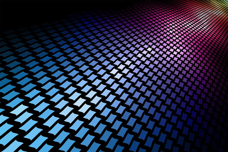 Mosaics in blue, 3d, background, mosaic, abstract, blue, HD wallpaper