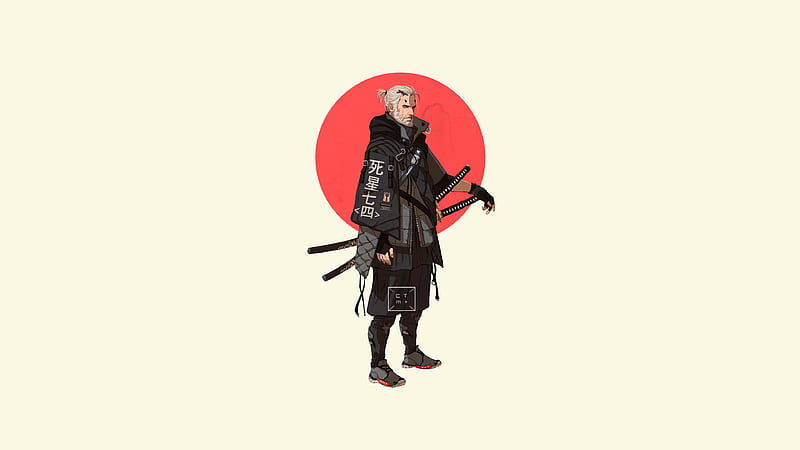 Geralt Of Rivia The Witcher Minimalism Art, geralt-of-rivia, the-witcher-3, games, artwork, artist, digital-art, HD wallpaper