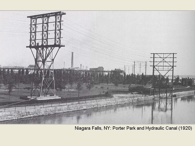 Niagara Falls, NY: Porter Park and Hydraulic Canal (1920), architecture, parks, niagara falls, historic, HD wallpaper