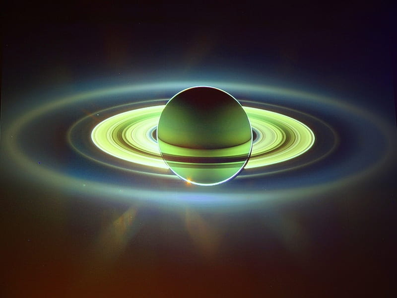 Saturn, rings, black, space, HD wallpaper