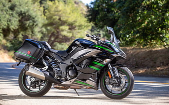 Kawasaki Ninja 1000 SX side view, 2021 bikes, superbikes, 2021 Kawasaki Ninja 1000 SX, japanese cars, Kawasaki, HD wallpaper