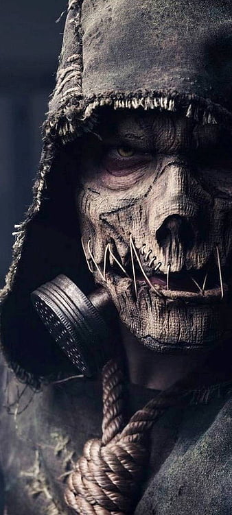 Scary Skull, black, dark, death, HD phone wallpaper