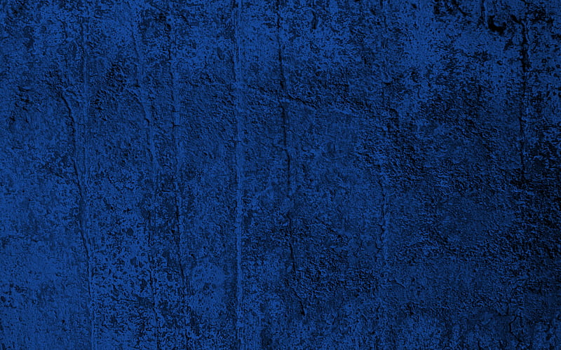 blue wall texture, blue stone background, old wall, blue grunge texture, stone texture, HD wallpaper