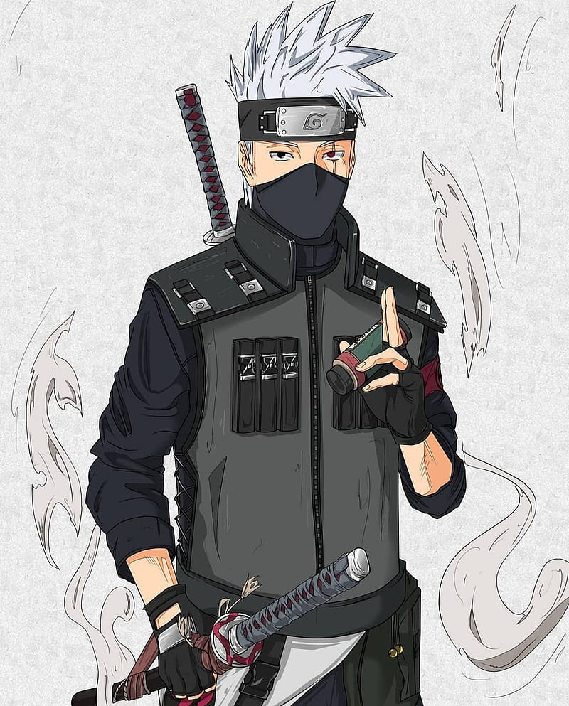 kakashi, naruto, ninja, samurai, shinobi, HD phone wallpaper