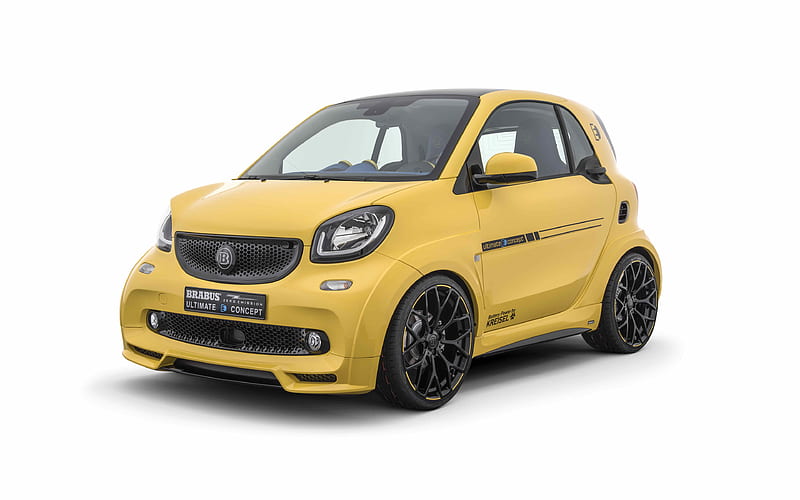 Brabus, tuning, Smart Fortwo 2017 cars, compact cars, Smart, HD wallpaper