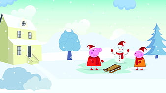 Peppa Pig House (PC and Mobile), Christmas Pig, HD wallpaper | Peakpx