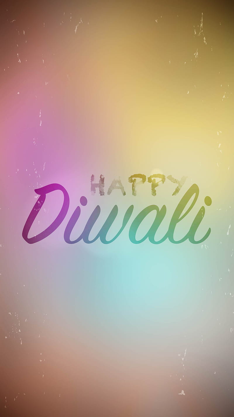 Happy Diwali, celluloid, festival, hindu, indian, rainbow, religion, retro, vintage, HD phone wallpaper