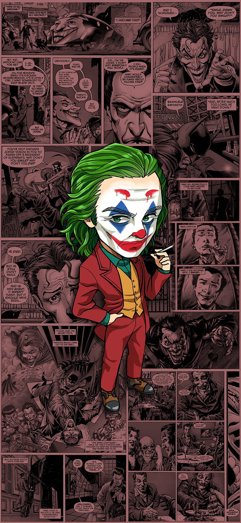 Joker, clown, horror, HD phone wallpaper