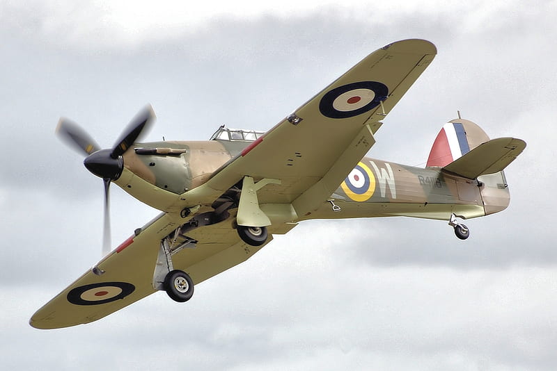 Hawker Hurricane, raf, hurricane, ww2, fighter, hawker, HD wallpaper