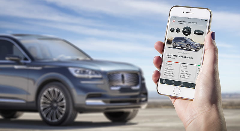 2018 Lincoln Aviator Concept - Mobile App as a Key , car, HD wallpaper