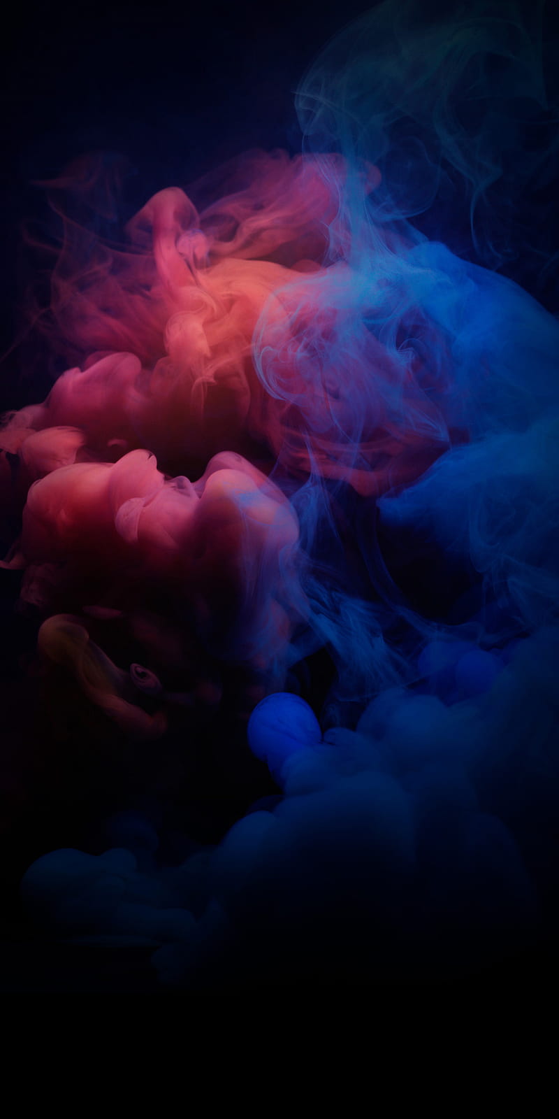 Smoke Cloud, blue, red, colored, mobile, HD phone wallpaper