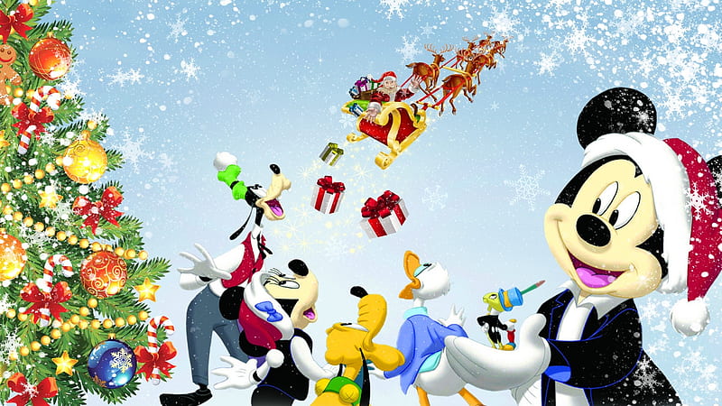 Mickey's Magical Christmas, Christmas, Donald Duck, Mickey Mouse, Minnie  Mouse, HD wallpaper | Peakpx