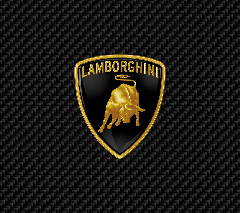 Lamborghini, auto, car, carbon, emblem, fiber, lambo, logo, HD wallpaper
