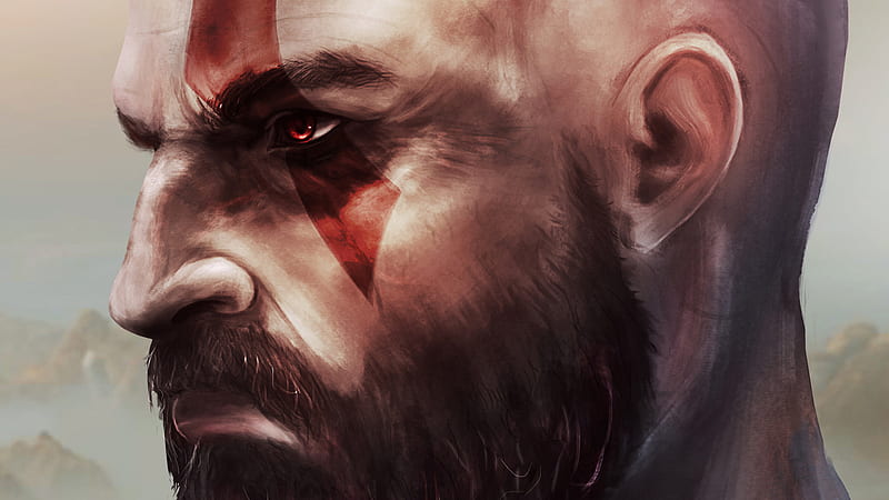 Kratos In God Of War Art, kratos, god-of-war-4, god-of-war, games, artwork, artist, digital-art, artstation, HD wallpaper
