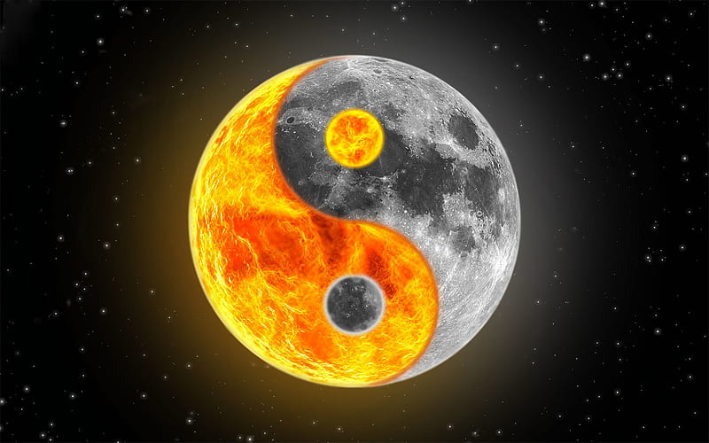 Religious, Yin & Yang, HD wallpaper