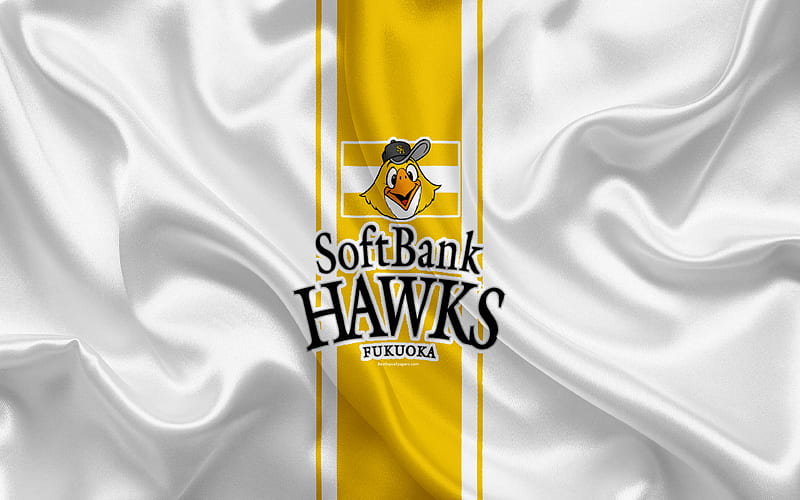 Fukuoka Softbank Hawks Creative 3d Logo Npb Yellow Background 3d Emblem Hd Wallpaper Peakpx