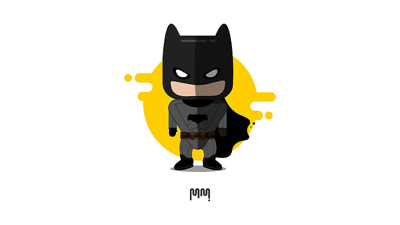 Cute Little Batman Minimalism , batman, artwork, digital-art, superheroes, behance, artist, HD wallpaper