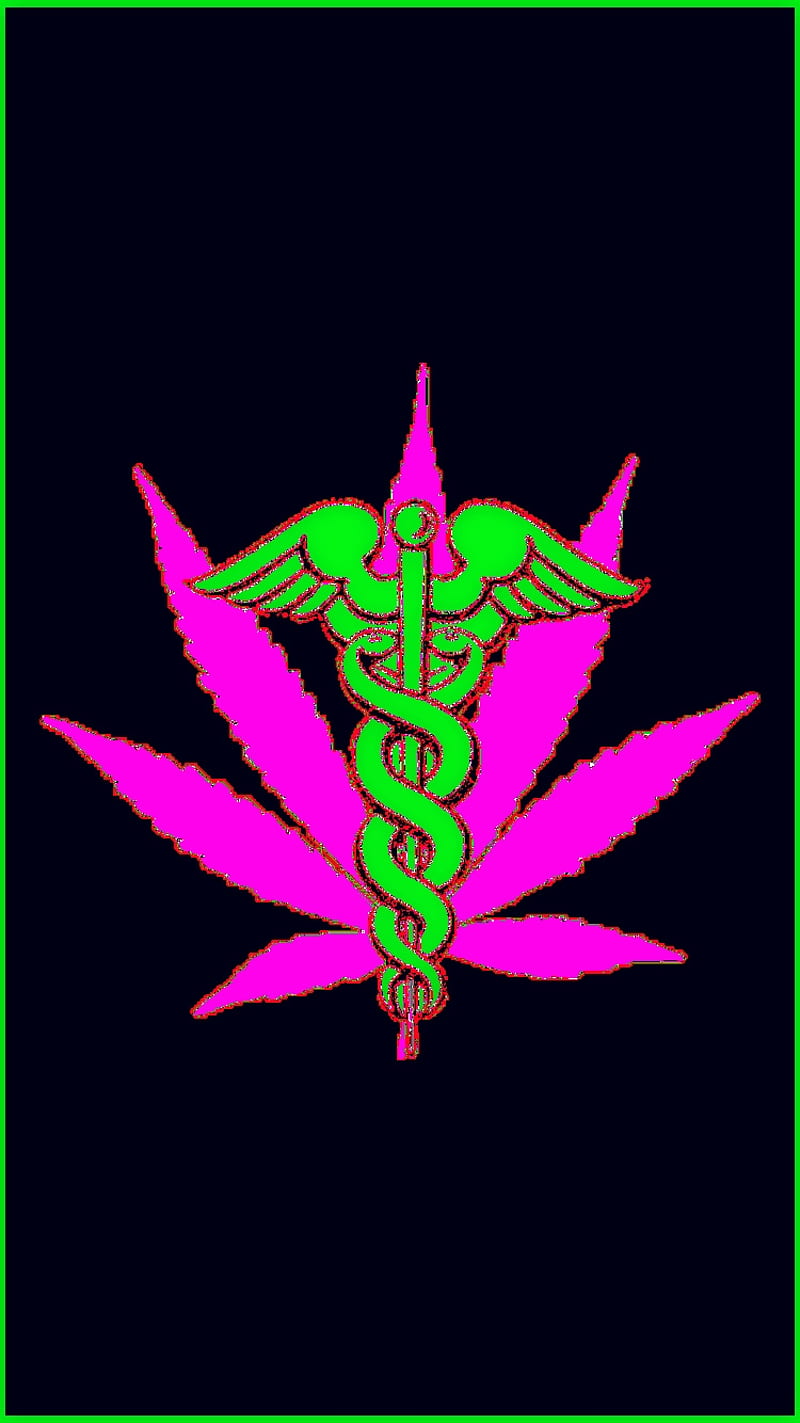 medicine, black, green, herb, herbal, marijuana, medicinal, pink, pot, HD phone wallpaper