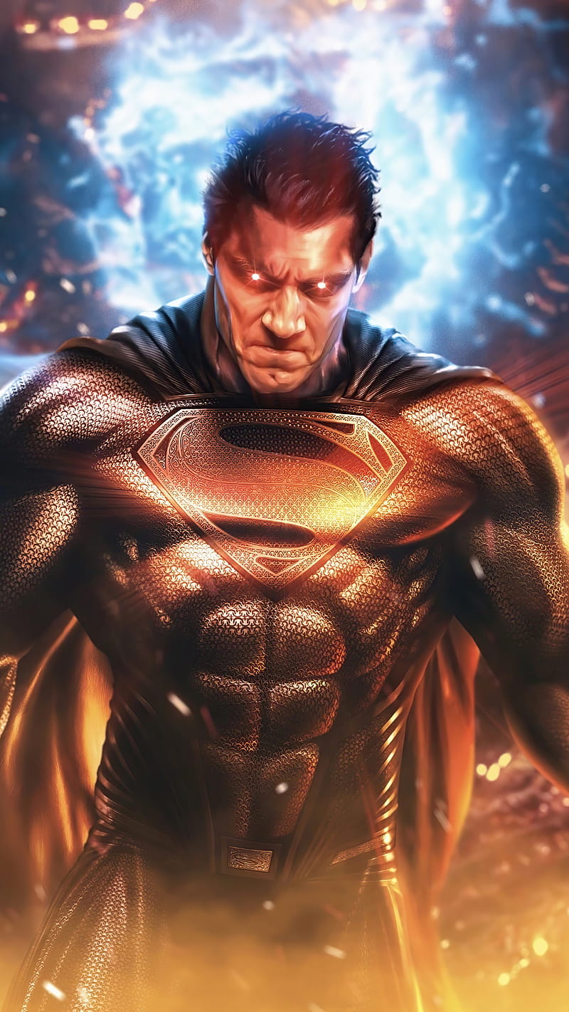 Justice League, black superman, iphone, snyder cut, HD phone wallpaper
