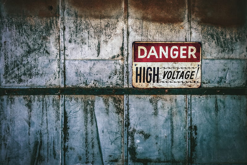 danger, high voltage, warning, words, inscription, HD wallpaper