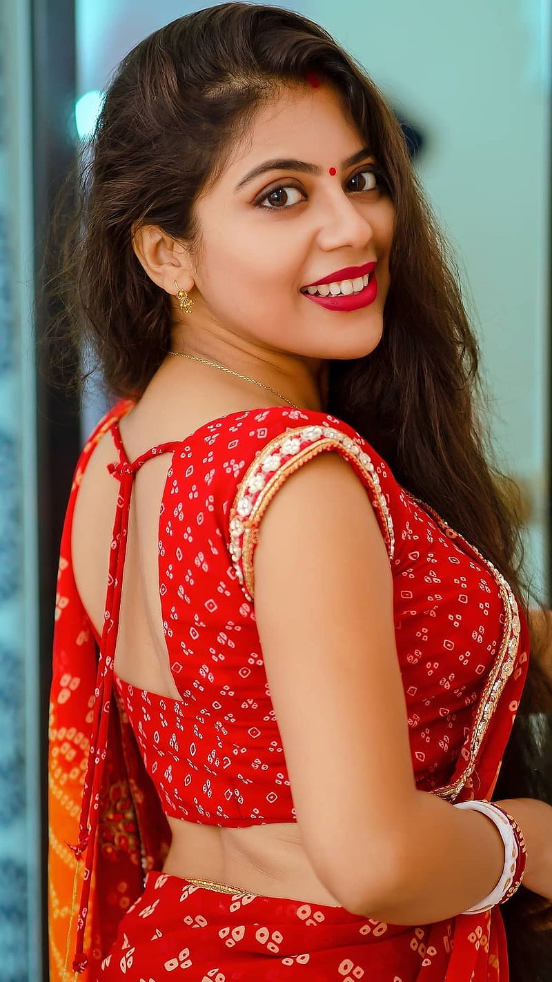 Sayani Saha , sayani saha, model, red dress, HD phone wallpaper