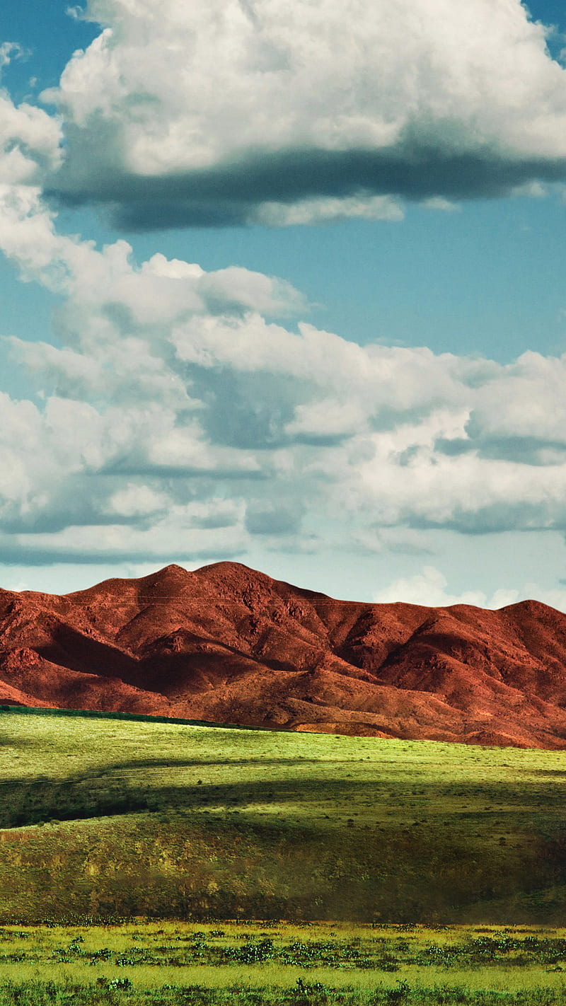 Nature, mountain, green field, cloud, sky, HD phone wallpaper | Peakpx