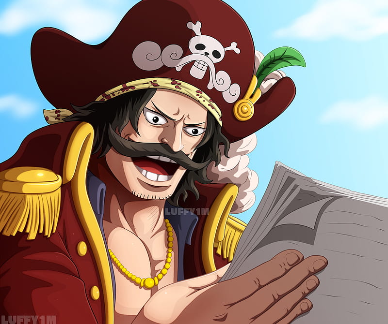 Gol d roger, anime, king of pirates, one piece, pirate king, roger pirates, HD wallpaper