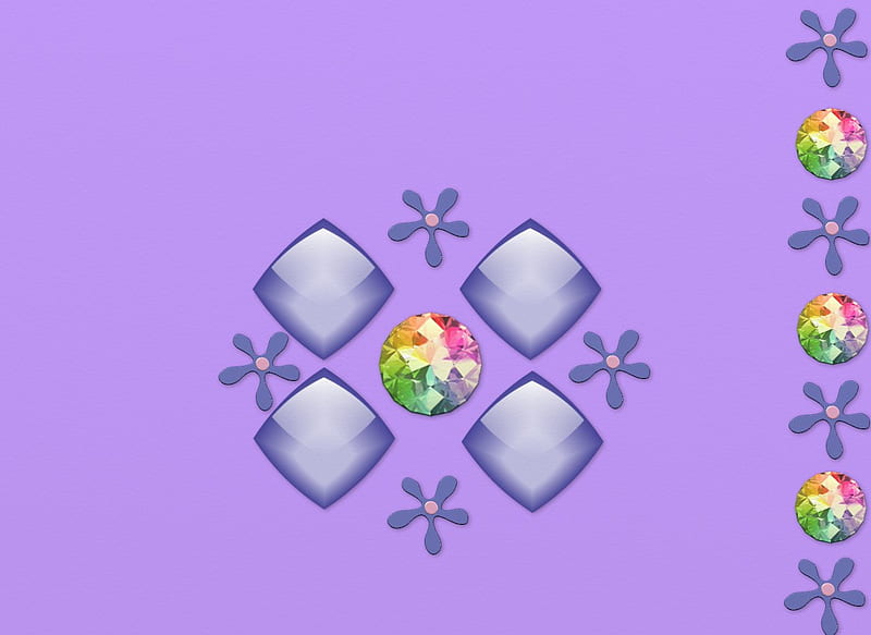 Purple perception, 3d, purple, flowers, lavender, HD wallpaper