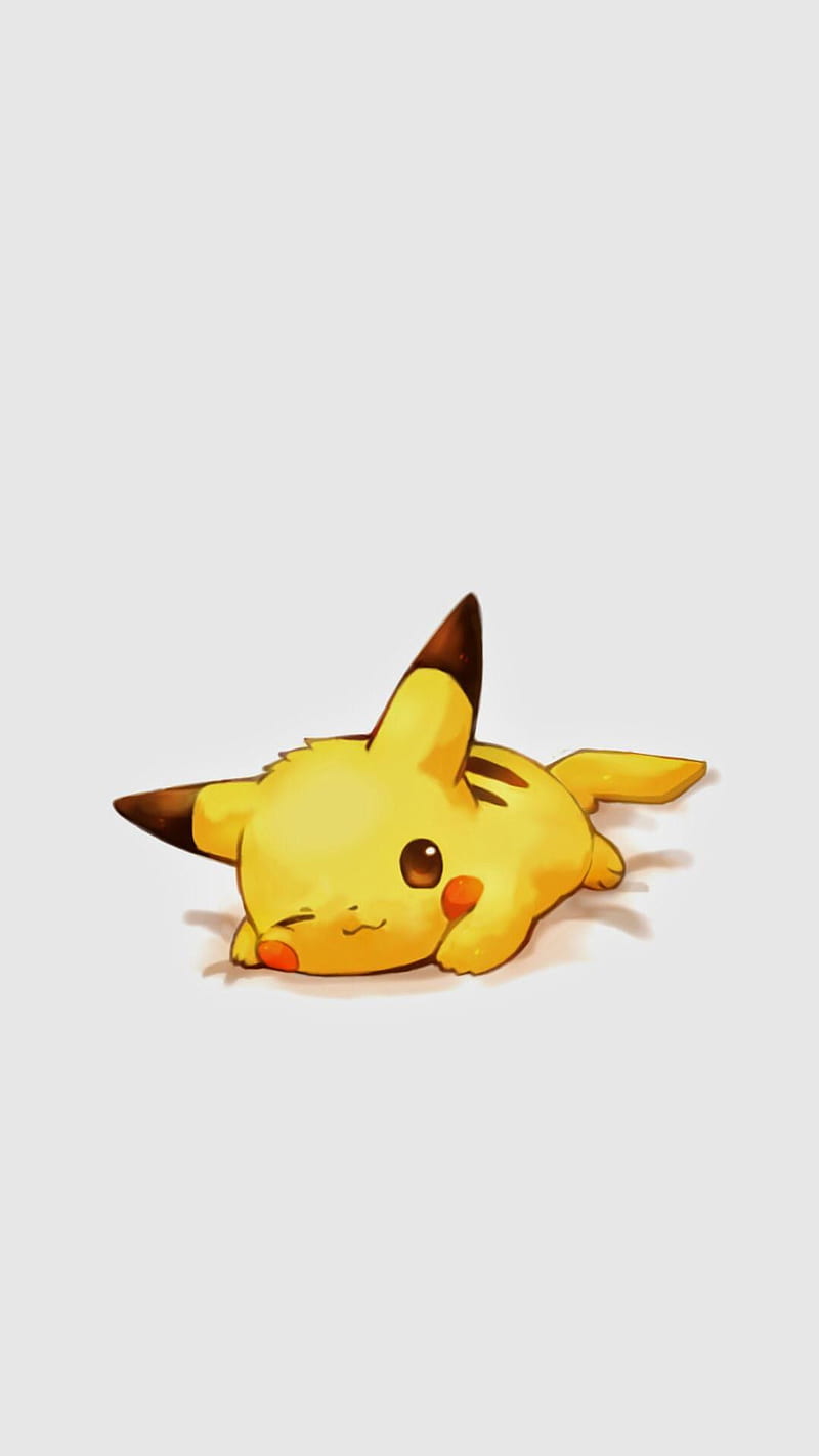 CuteLilPika, bed, cute, kawaii, laying down, little, on, please, small, tiny, HD phone wallpaper
