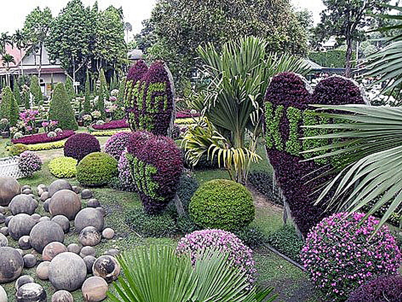 Thailand Gardens, beauty, holidays, Gardens, Thailand, HD wallpaper