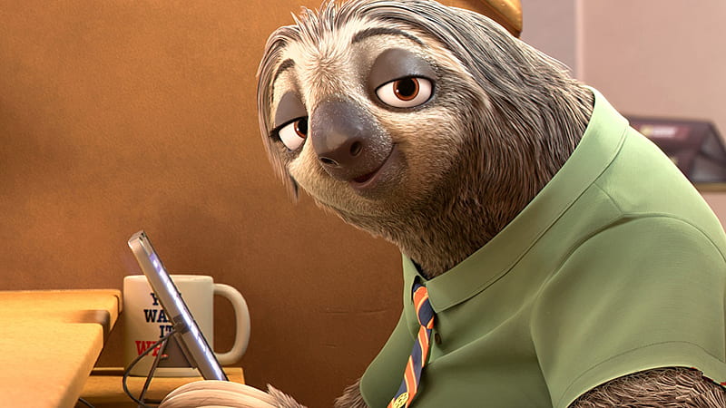 Zootopia Sloth Glance Cartoon, HD wallpaper