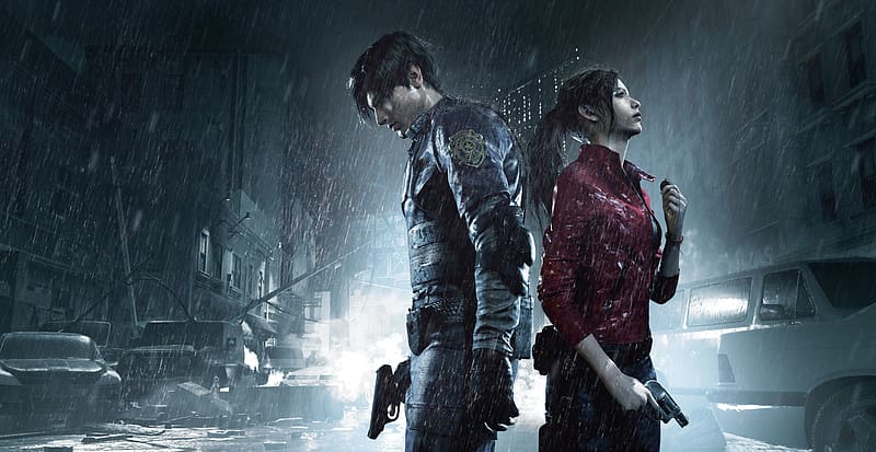 Resident Evil, Video Game, Leon S Kennedy, Claire Redfield, Resident Evil 2 (2019), HD wallpaper