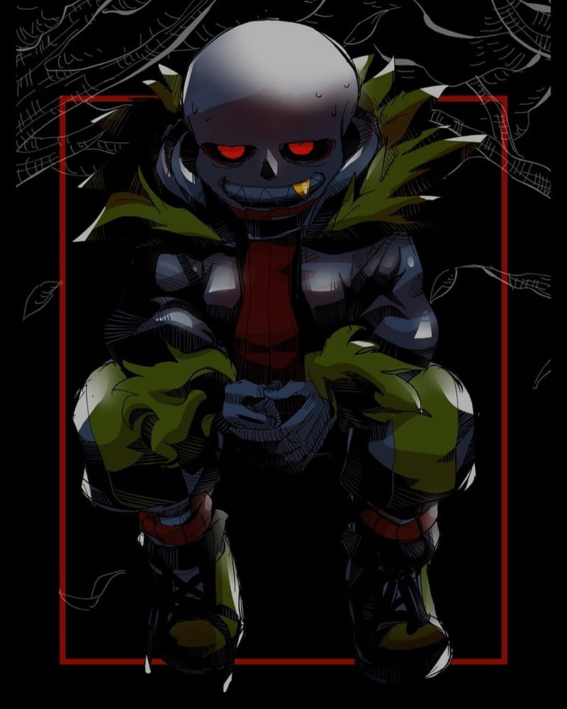 Fell, sans, underfell, undertale, HD phone wallpaper