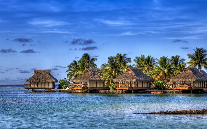 maldives resorts-scenery, HD wallpaper