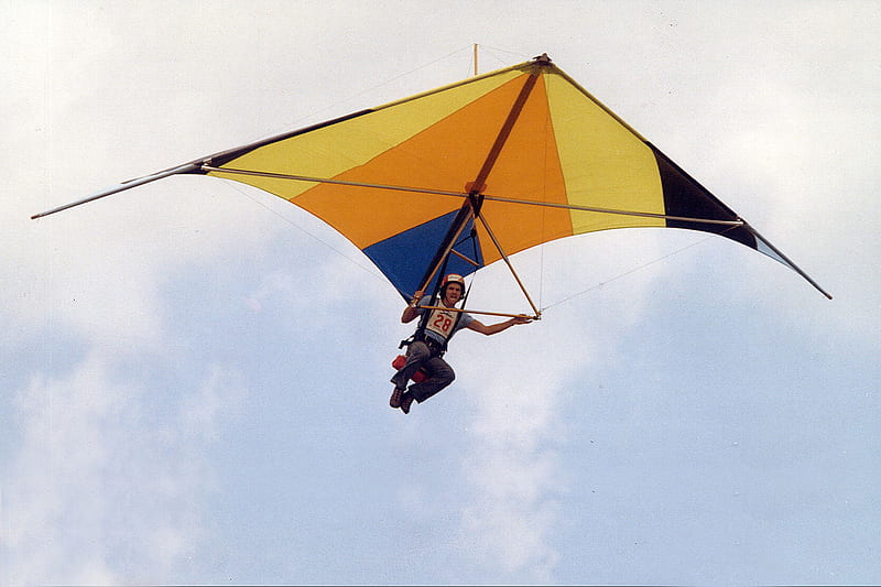 Racing Glider, stunt, kite, sky, HD wallpaper