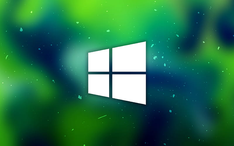 Windows 10 green background, white logo, Microsoft, Windows 10 logo, HD  wallpaper | Peakpx