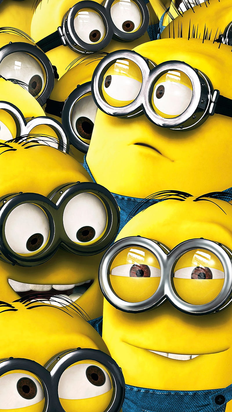 minions , cartoons, despicable, me, minions, yellow, HD phone wallpaper